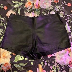 Gorgeous custom leather shorts!